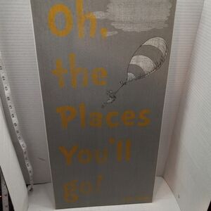 Dr. Seuss Prints “Oh The Places You’ll Go” Wooden Wall Décor Decoration Picture